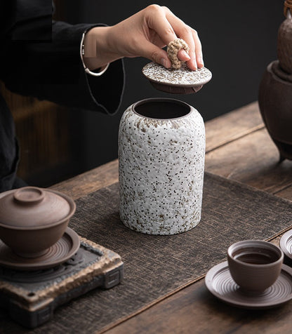 Floroux airtight coffee container in ceramic | Aroma protection for coffee and tea | Elegant storage | Freshness container for the kitchen