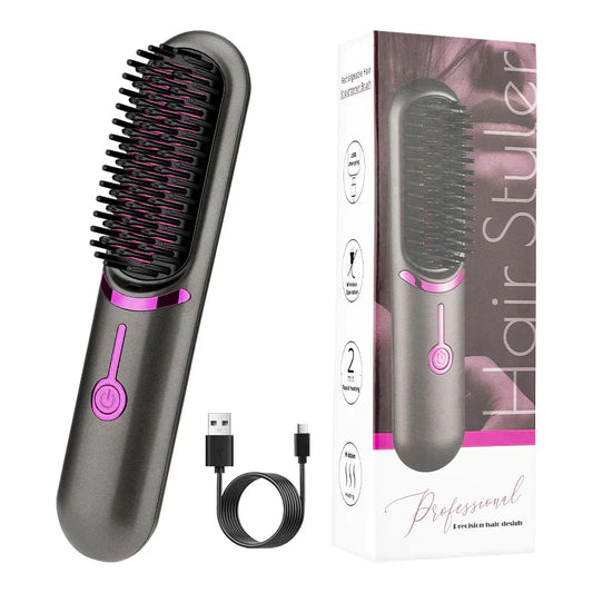 Tima Brush - Brosse lissante sans fil rechargeable