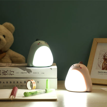 Chubby Dino Touch LED Lampe de Nuit - Cadeau Parfait pour Enfants et Filles