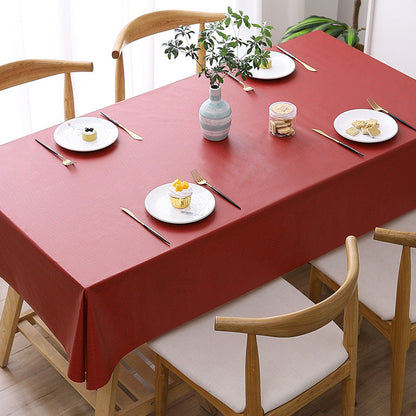 Nappe rectangulaire texturée imperméable et splash-proof, nappe de cuisine