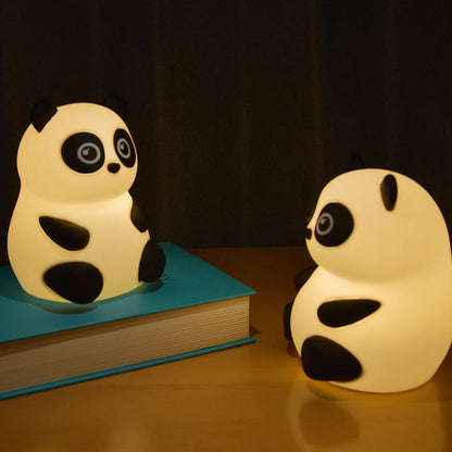 Lampe de nuit LED Panda Dodue en Silicone Souple - Cadeau Parfait pour Enfants et Filles