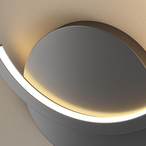Applique murale LED moderne au design circulaire minimaliste