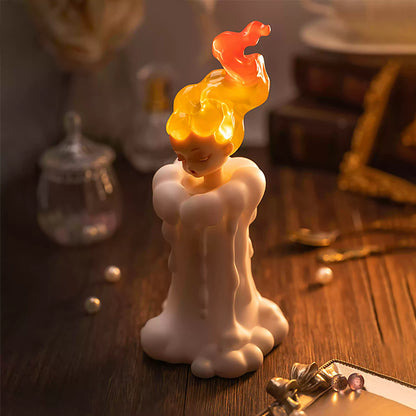 Bougie en silicone squishy LED de fée - Cadeau parfait pour les enfants et les filles