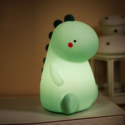 Lampe de nuit LED dinosaure en silicone squishy - Cadeau parfait pour enfants et filles
