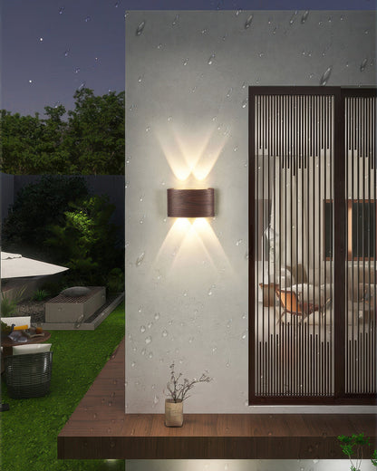 Lampe murale LED Lumina avec effet bois