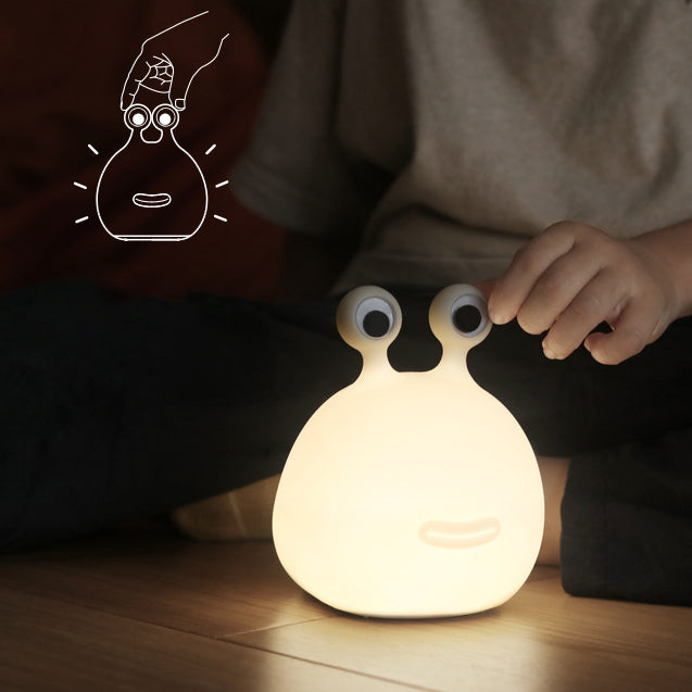 Lumières nocturnes LED en forme d'escargot en silicone squishy - Cadeau parfait pour les enfants et les filles