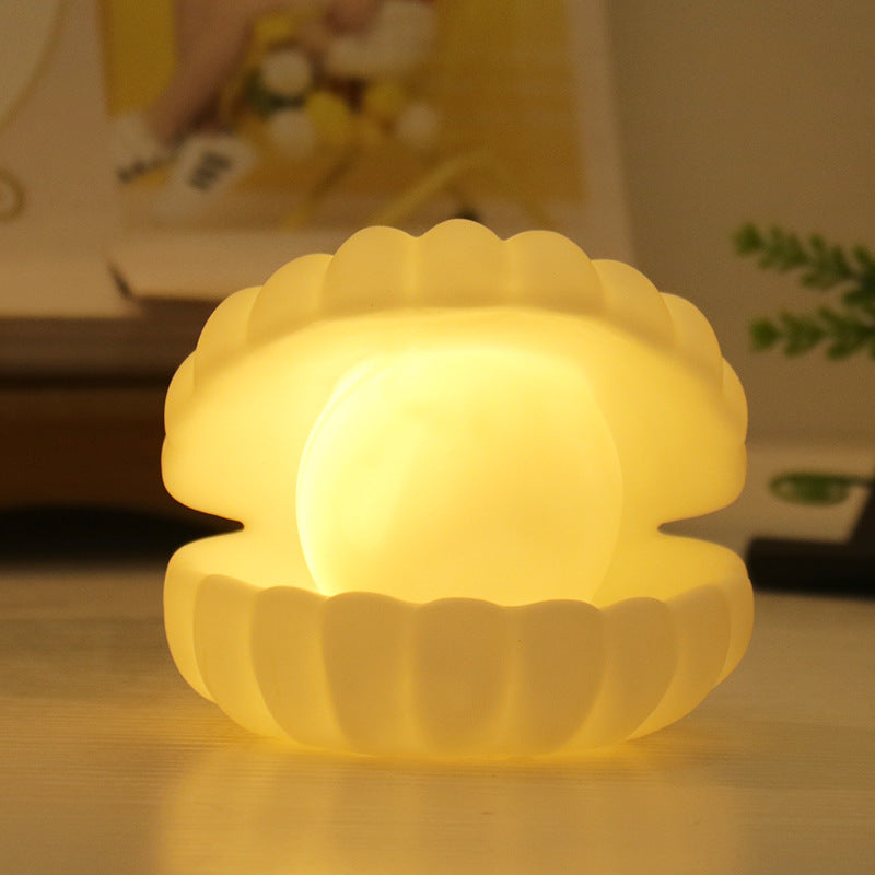Lampe de nuit LED en forme de coquillage - Cadeau parfait pour les enfants et les filles
