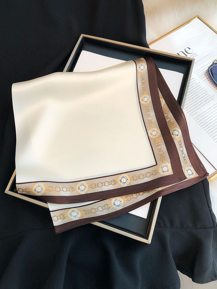 Écharpe carrée Premium Zebra Peinture