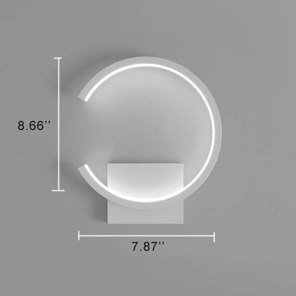 Applique murale LED moderne au design circulaire minimaliste