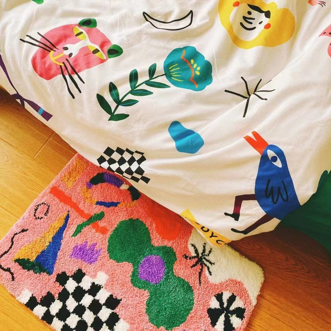 Tapis de porte lumineux et joyeux