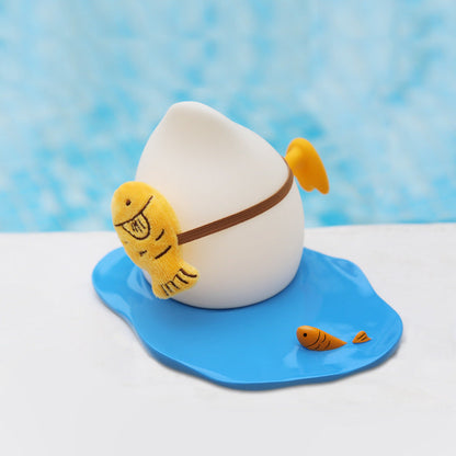 Lampe de nuit LED en silicone squishy en forme de canard - Cadeau parfait pour les enfants et les filles