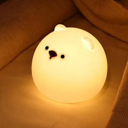 Lampe de nuit LED ourson squishy en silicone - Cadeau parfait pour les enfants et les filles
