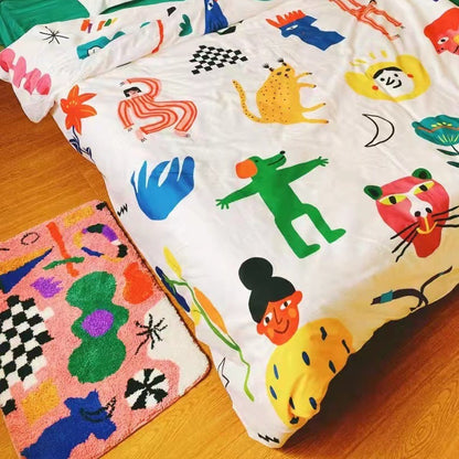 Tapis de porte lumineux et joyeux