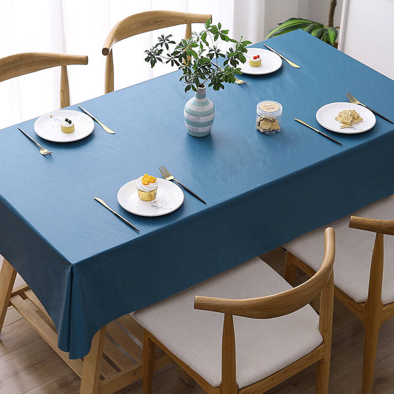 Nappe rectangulaire texturée imperméable et splash-proof, nappe de cuisine