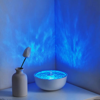 Polar Arctic Ocean Retro Bluetooth Tourne-disque LED Lampe de Nuit - Cadeau Parfait pour Enfants et Filles