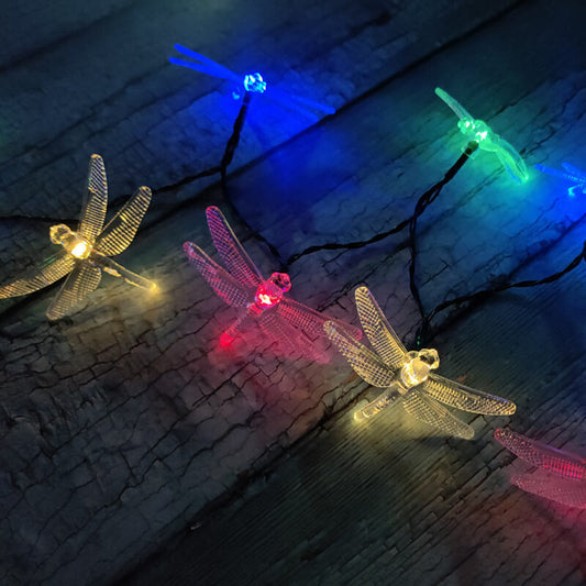 Floroux Dragonfly LED guirlande lumineuse | Alimenté par énergie solaire | Imperméable | Éclairage de fête et de jardin