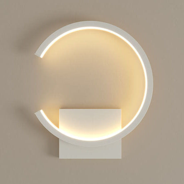 Applique murale LED moderne au design circulaire minimaliste