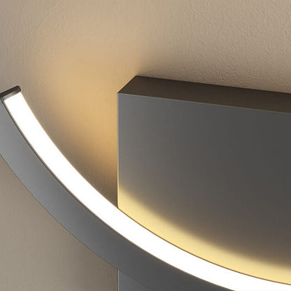Applique murale LED moderne au design circulaire minimaliste