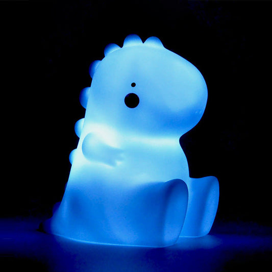 Lampe de nuit LED dinosaur en silicone squishy - Cadeau parfait pour les enfants et les filles