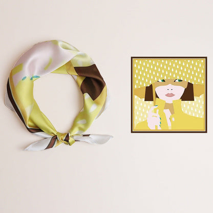 Écharpe carrée Mirage Premium