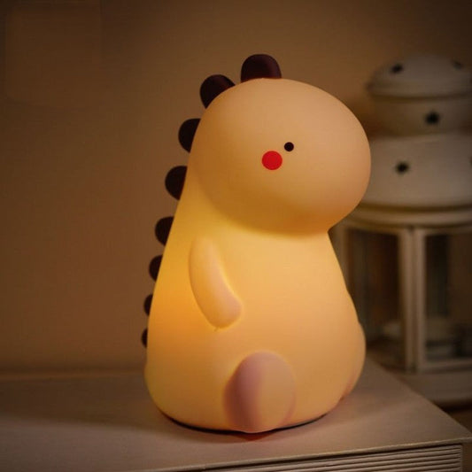 Lampe de nuit LED dinosaure en silicone squishy - Cadeau parfait pour enfants et filles