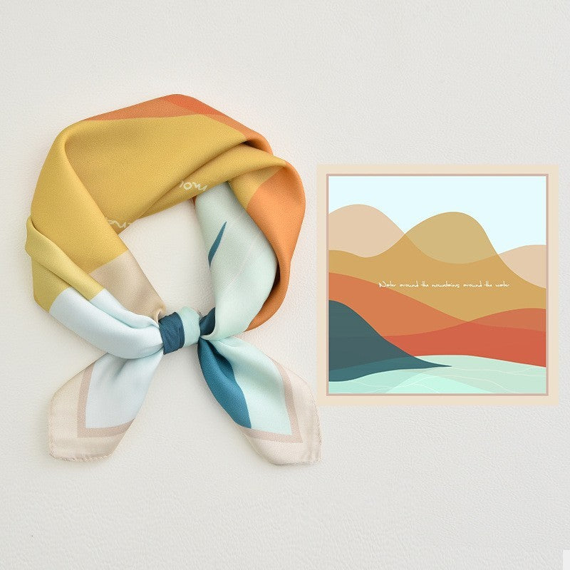 Écharpe carrée Mirage Premium