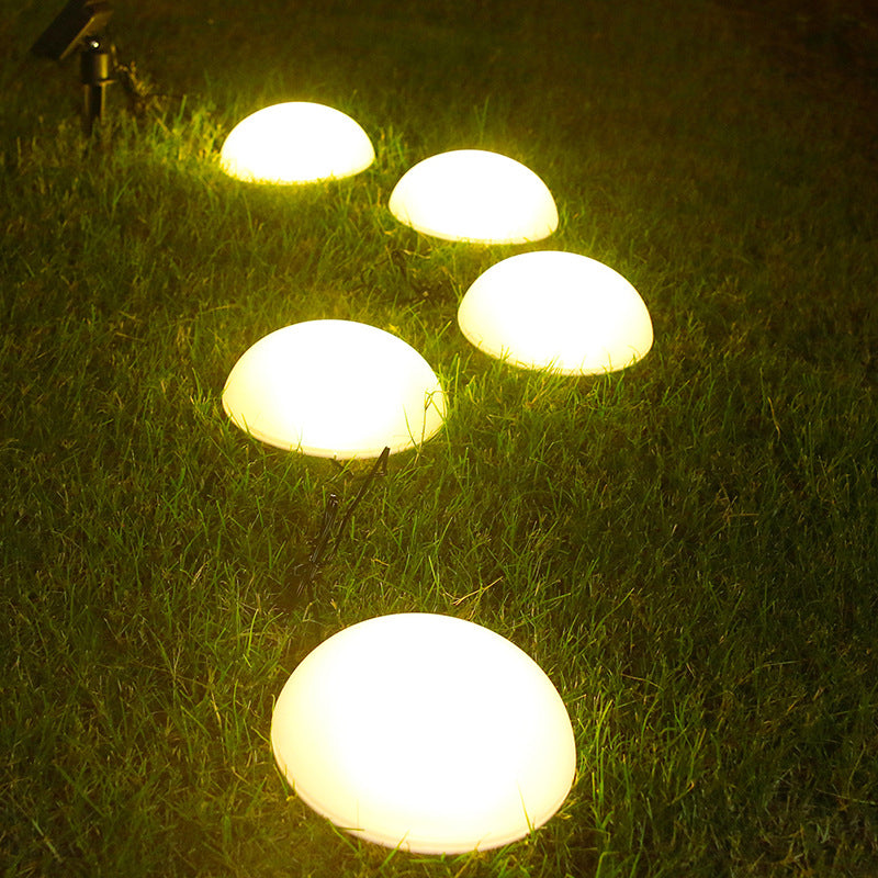 Floroux Lampes de Jardin Solaires à LED | Design en Demi-Dôme | Alimenté par Solaire | Éclairage Extérieur Stylé
