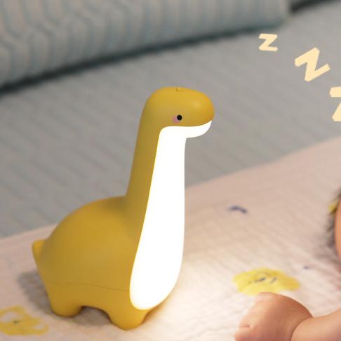 Lampe de Nuit LED Dinosaur en Silicone Souple à Long Cou - Cadeau Parfait pour Enfants et Filles