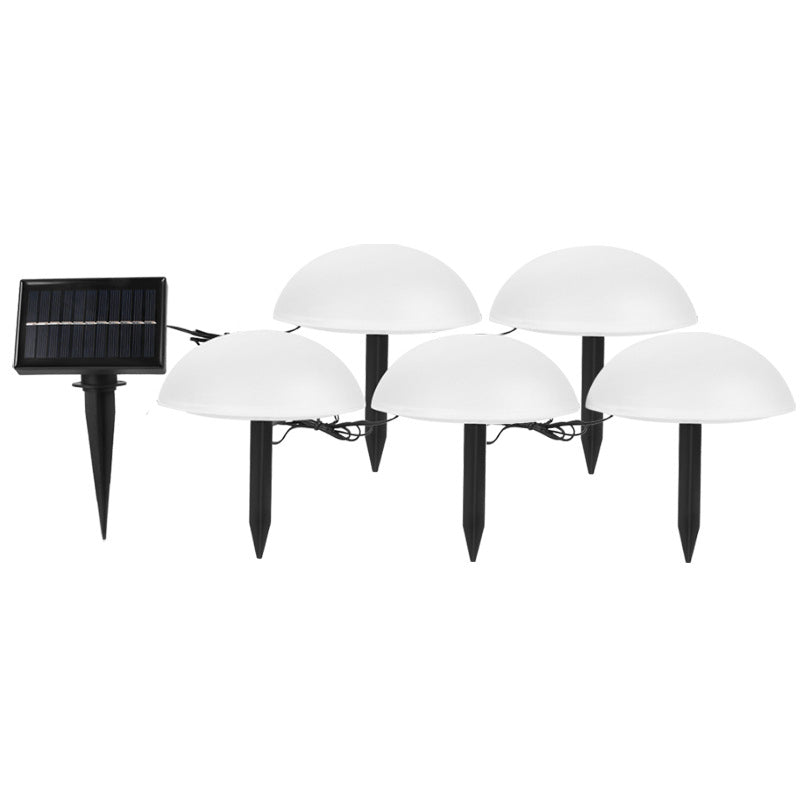 Floroux Lampes de Jardin Solaires à LED | Design en Demi-Dôme | Alimenté par Solaire | Éclairage Extérieur Stylé