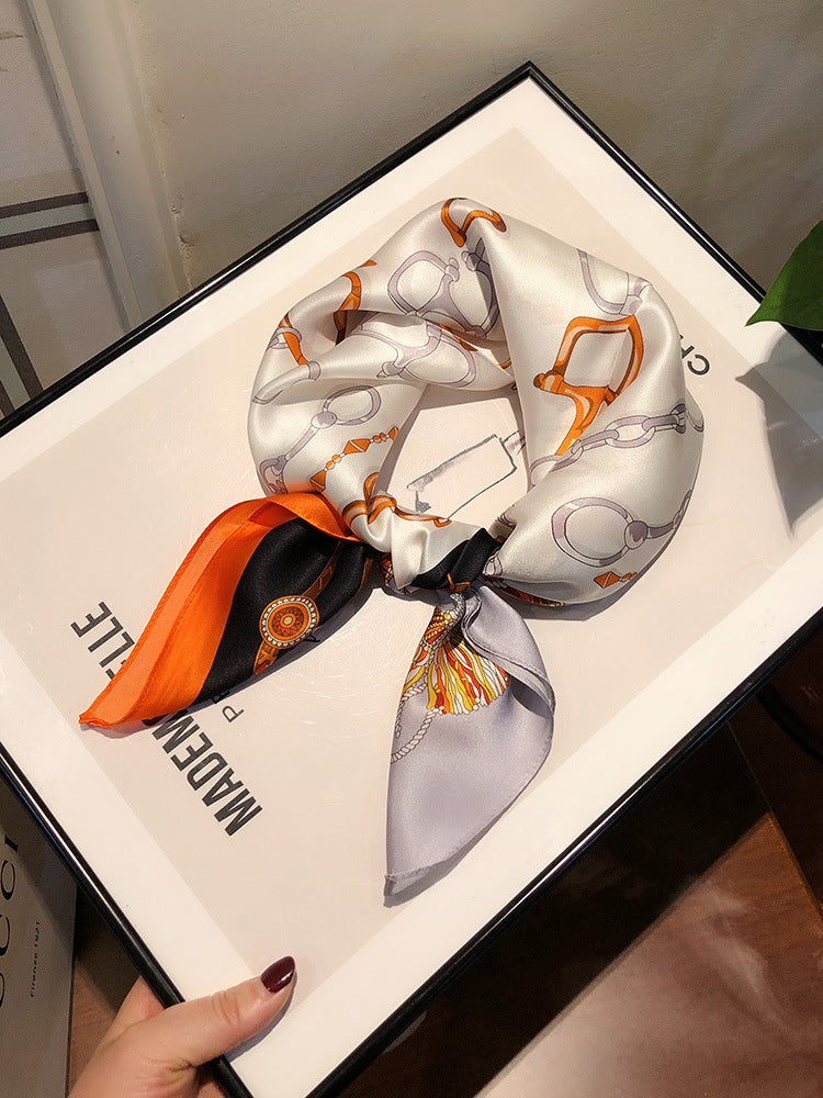 Écharpe carrée Premium Zebra Peinture