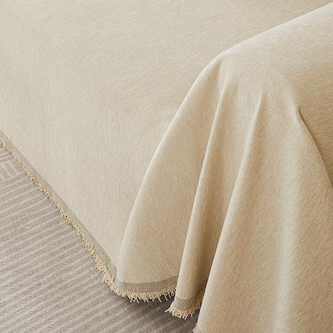 Couvre-sofa en chenille minimaliste de couleur unie