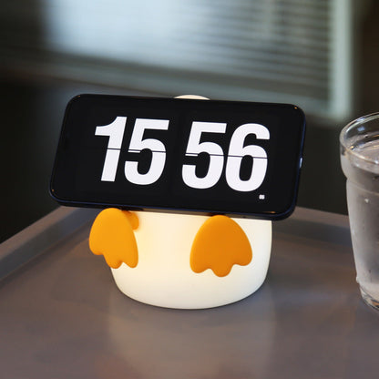 Lampe de nuit LED en silicone squishy en forme de canard - Cadeau parfait pour les enfants et les filles