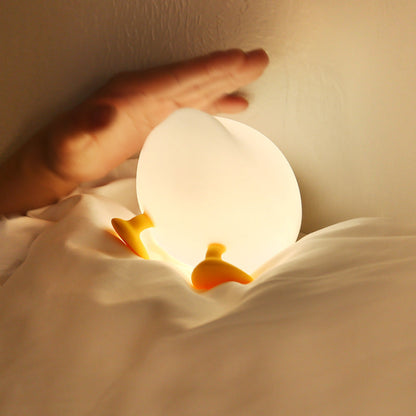 Lampe de nuit LED en silicone squishy en forme de canard - Cadeau parfait pour les enfants et les filles