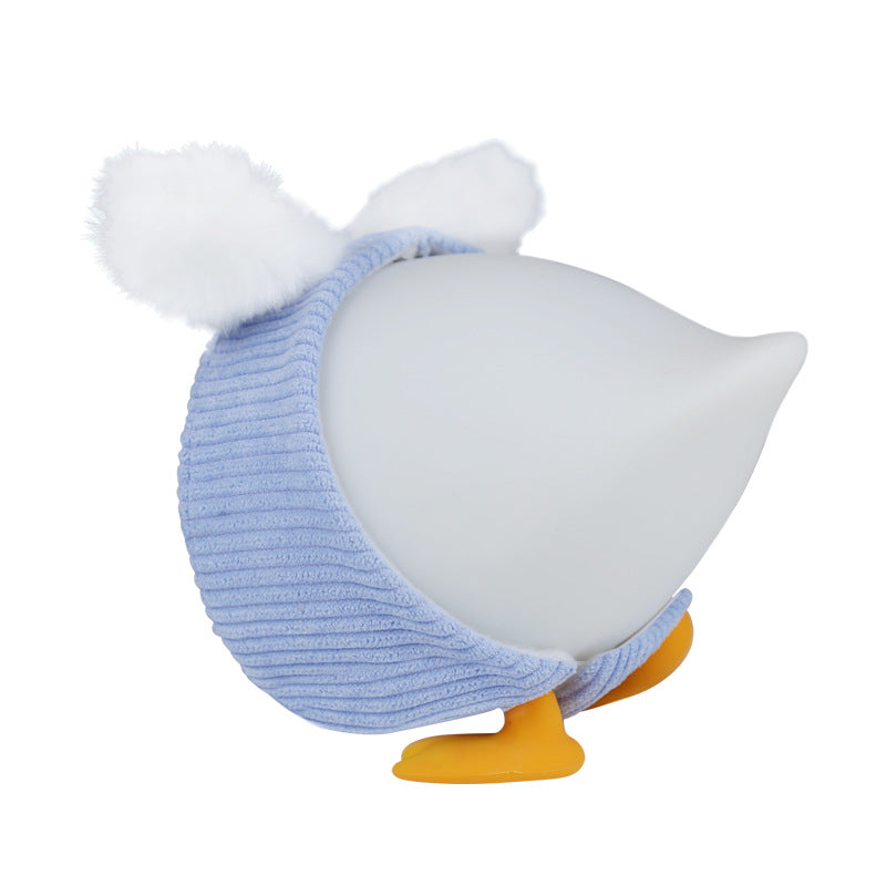 Lampe de nuit LED en silicone squishy en forme de canard - Cadeau parfait pour les enfants et les filles