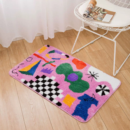 Tapis de porte lumineux et joyeux