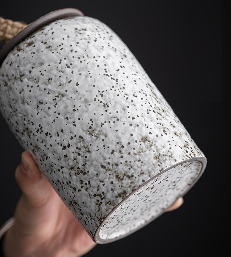 Floroux airtight coffee container in ceramic | Aroma protection for coffee and tea | Elegant storage | Freshness container for the kitchen