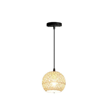 Floroux – Woven rattan pendant light beige | 1/3 lights | Elegant design