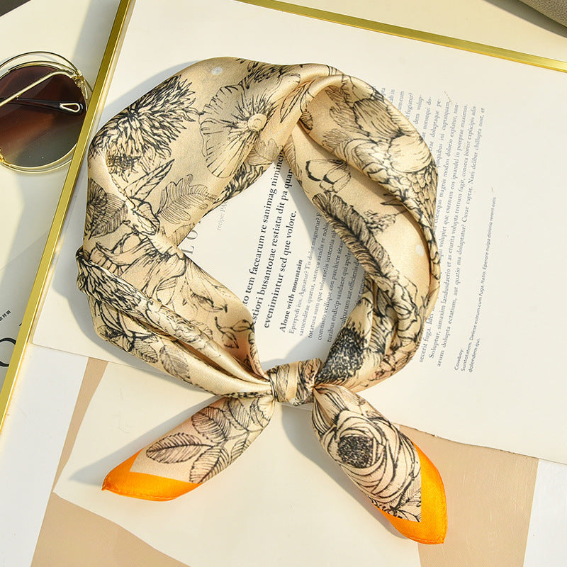 Écharpe carrée Premium Zebra Peinture