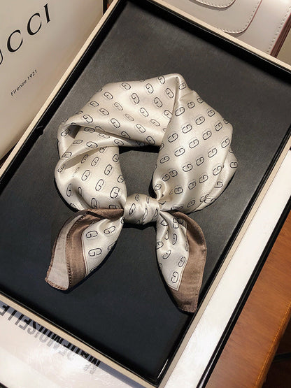 Écharpe carrée Premium Zebra Peinture