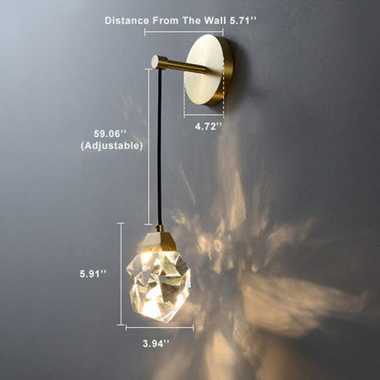 CrystalLux - Applique Murale LED Élégante en Cristal