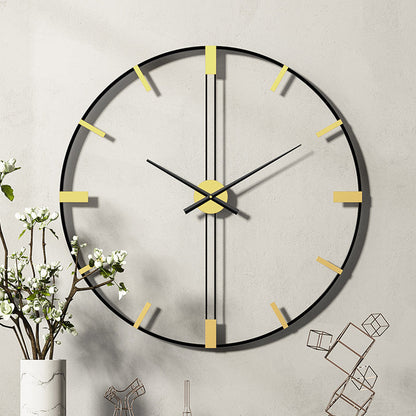 Floroux | Horloge murale élégante surdimensionnée