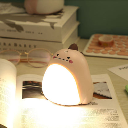 Chubby Dino Touch LED Lampe de Nuit - Cadeau Parfait pour Enfants et Filles