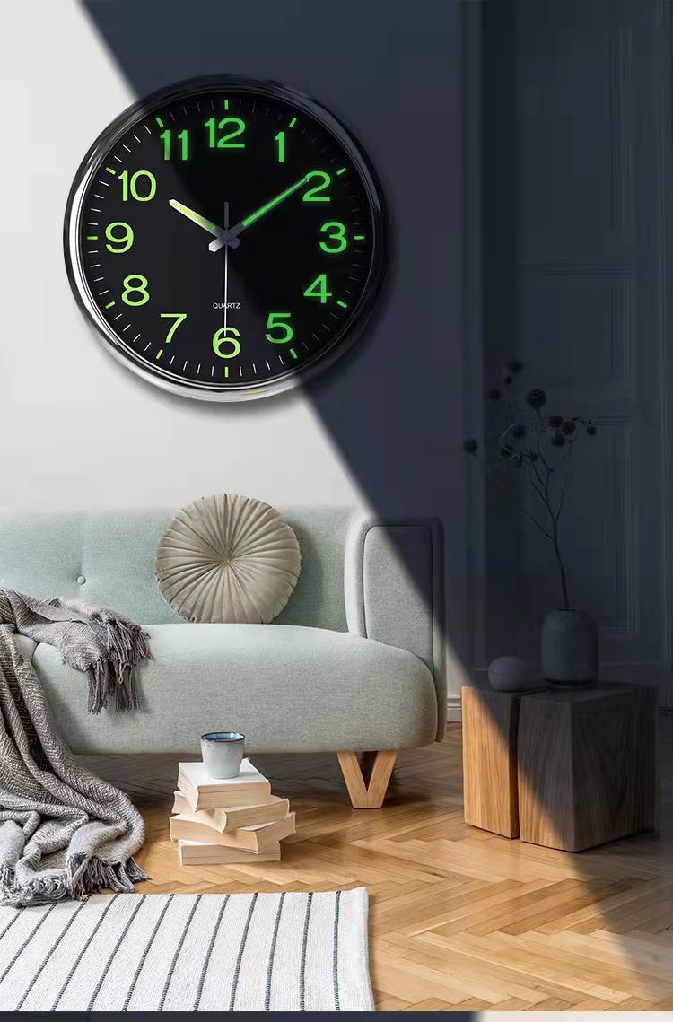Floroux Tijd - Horloge de salle de classe éclairée 30 cm