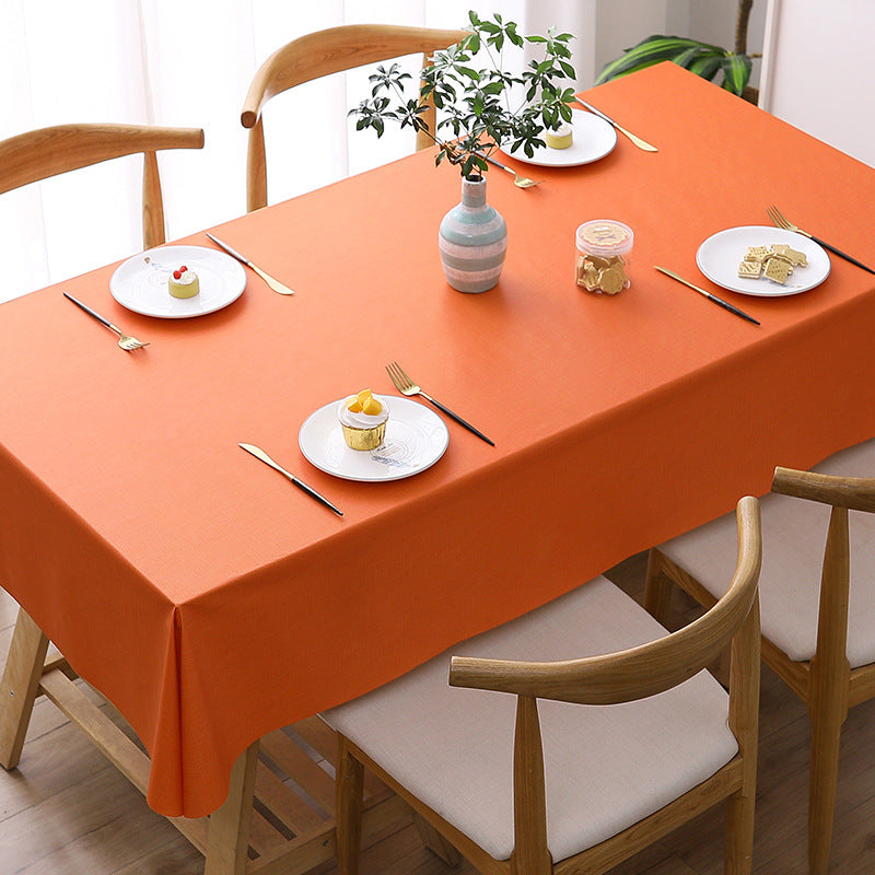 Nappe rectangulaire texturée imperméable et splash-proof, nappe de cuisine
