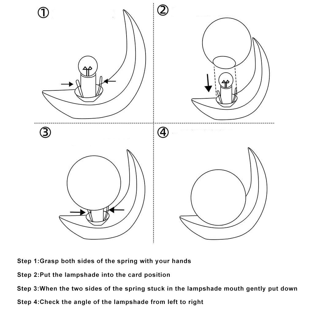 Floroux lampe de table LED avec design en croissant | lumière décorative créative | dimmable et polyvalente