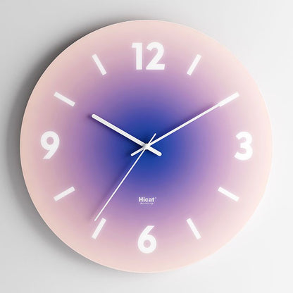 Horloge murale en verre Floroux