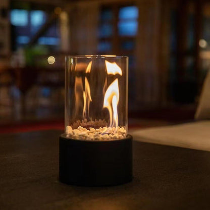Floroux | Cheminée à bioéthanol moderne pour une chaleur élégante et une ambiance sans fumée ni suie