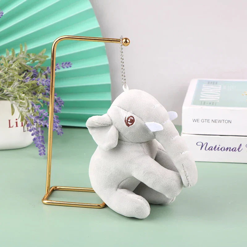 Floroux - Joli porte-clés éléphant en peluche pour une utilisation quotidienne