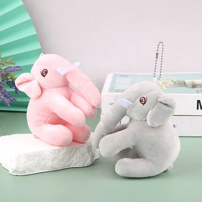 Floroux - Joli porte-clés éléphant en peluche pour une utilisation quotidienne