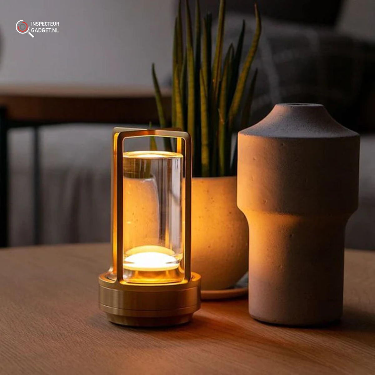 Floroux Lampe de table sans fil rechargeable | Design LED moderne | Lumière d'ambiance pour la maison et le bureau